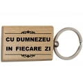 Breloc lemn, Cu Dumnezeu in fiecare zi!